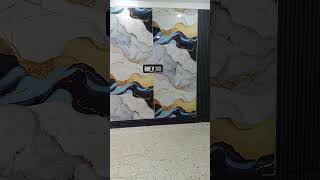 simple and affordable TV stand using panels design #lifeisbutadream #homechannel #dreaminterior