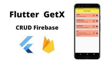 Flutter Firebase CRUD with GetX  Pt.1 Read Data || Fetch Data from Firebase Firestore