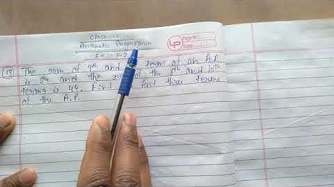 The sum of 4th and 8th terms of an A.P. is 24 and the sum of the 6th and 10th terms is 44. Find the