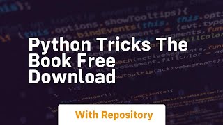 python tricks the book free download