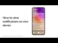 How to view Notifications on vivo Devices | vivo OriginOS 6 | Step-by-Step Guide