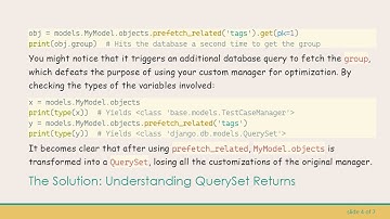 Understanding prefetch_related in Django: Why Your Custom Model Manager Gets Lost