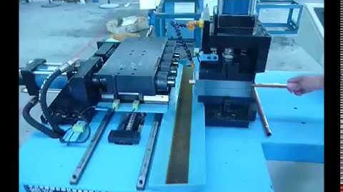 copper tube end reducing machine