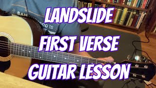 Landslide Guitar Lesson (First Verse Only)