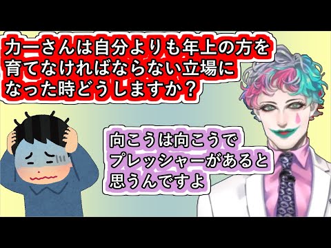 ｢力一さんは自分よりも年上の方を育てなければならない立場になった時どうしますか？｣という中間管理職からのお便りに回答するジョー・力一【#にじさんじ/#Vtuber切り抜き/#空昼ブランコ】