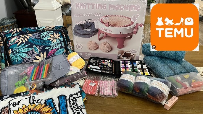 100 Pieces Crochet Kit with Yarn and Knitting Accessories Set,Complete  Knitting Kit for Beginners Include Soft Grip Crochet Hooks,Aluminum Crochet