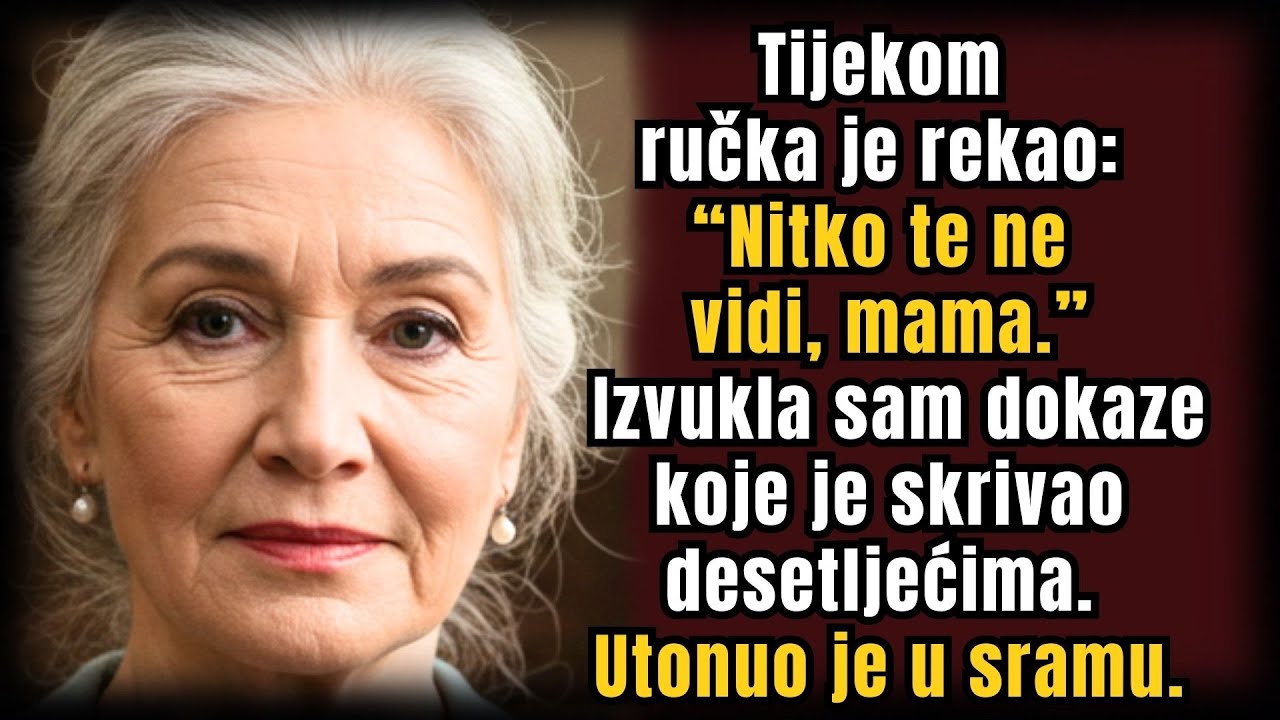Na ručku sin reče: “Nitko te ne vidi, mama” — dok nisam otkrila papire koje je godinama krio