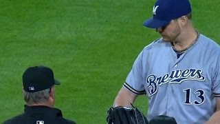 Will Smith Ejected Ejection Pine Tar Sticky Substance on Arm Braves vs Brewers My Thoughts Review