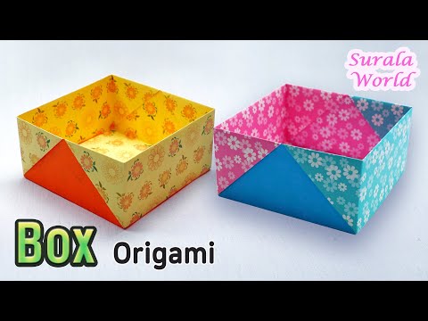 Paper Box DIY, Easy Origami Box (Tutorial, How to)