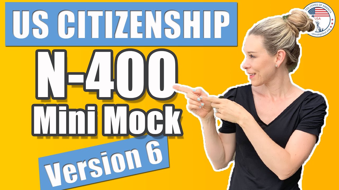 readiness แปล ว่า  New Update  2022 US Citizenship Interview N-400 Naturalization | Mini-Mock 06 | USCitizenshipTest.org