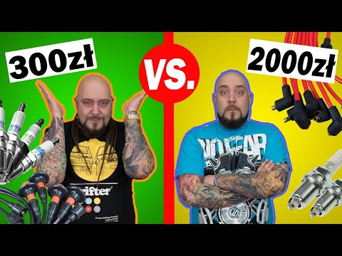 2000zł za Świece i Kable VS 300zł!!! Czyli Tani VS Drogi!  TEST