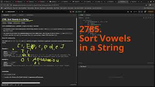 Leetcode Daily Challenge 2785. Sort Vowels in a String 11 Sep 2025 | DevOps Python Practice