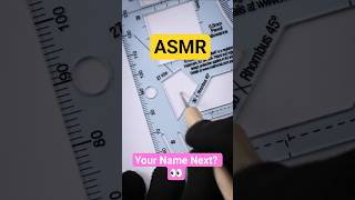 ASMR Tracing 👀 Hidden Name Reveal! Is it yours? 👀 No talking Writing sounds #shortsviral #asmr