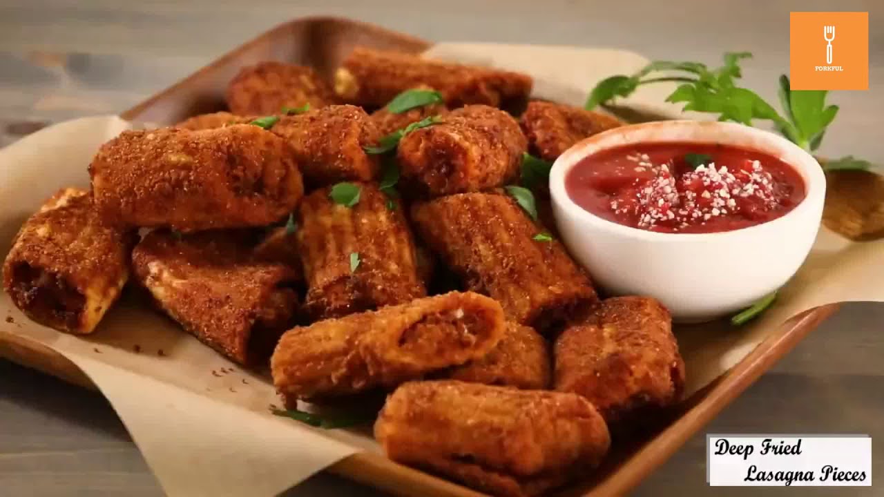 Deep Fried Lasagna Pieces