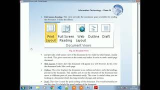 Class 9 Unit-4 Session-11 Align the text, Views of a document in word processor .SKILLSPOINTS
