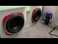 2 10 orion hccas on a jl 10001 car audio setup at home