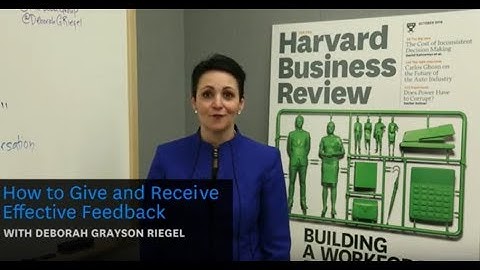 How to Give and Receive Effective Feedback