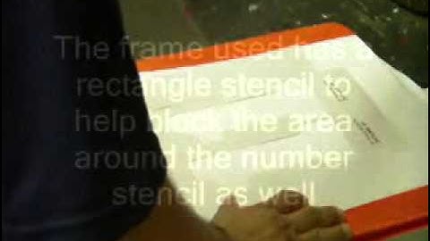 How to Screen Print Paper Number Stencil Outlines