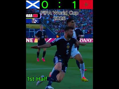 BENDERA88 x JEPANG88 - Skotlandia 🏴 vs Maroko 🇲🇦 | Cuplikan Babak Pertama Piala Dunia FIFA 2026 ⚽🔥 | ​​Celana Pendek Sepak Bola