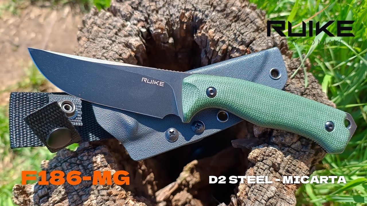 ‼️ RUIKE F186-MG.Очень достойный нож с фиксированным клинком для любых задач.Обзор и тест.‼️
