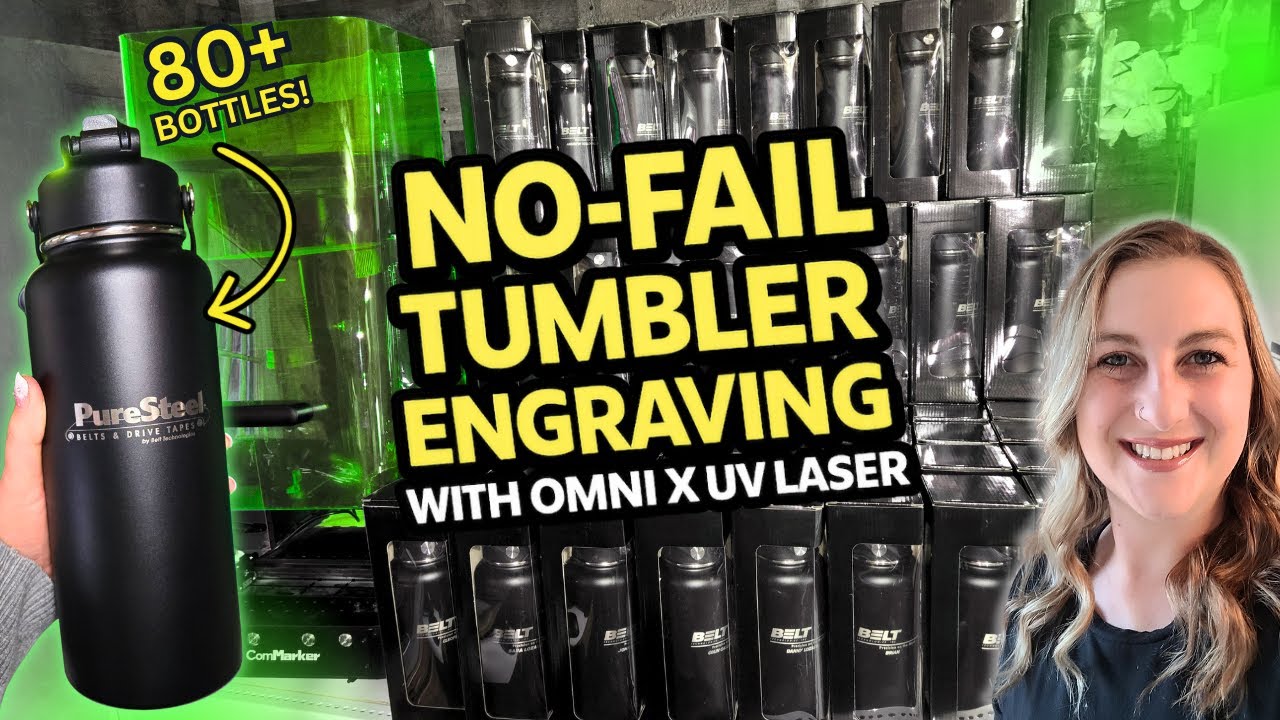 How to Engrave Tumblers with the ComMarker Omni X Roller Rotary