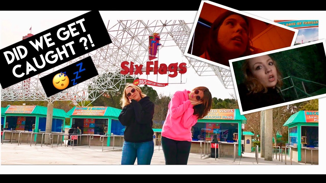 OVERNIGHT AT SIX FLAGS MAGIC MOUNTAIN | 24 Hour Challenge - YouTube