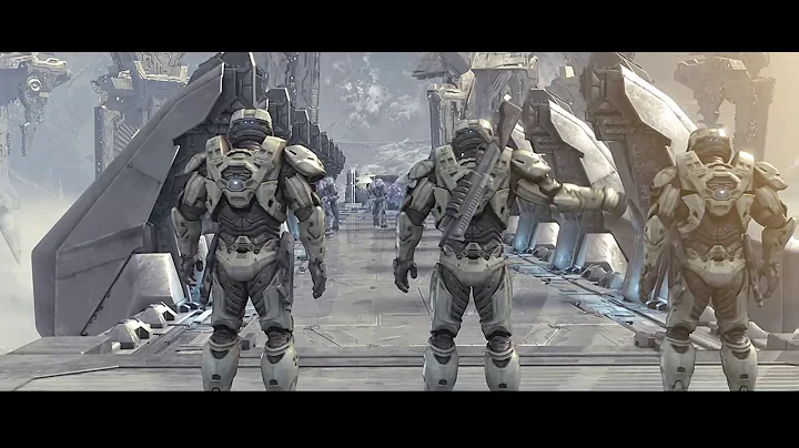 Sergant Forge Vs. The arbiter fight scene Halo War...