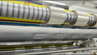 Fully Automatic Plastic Film 4 Shaft Turret Slitter Rewinder