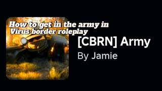 How to get the army in virus border roleplay