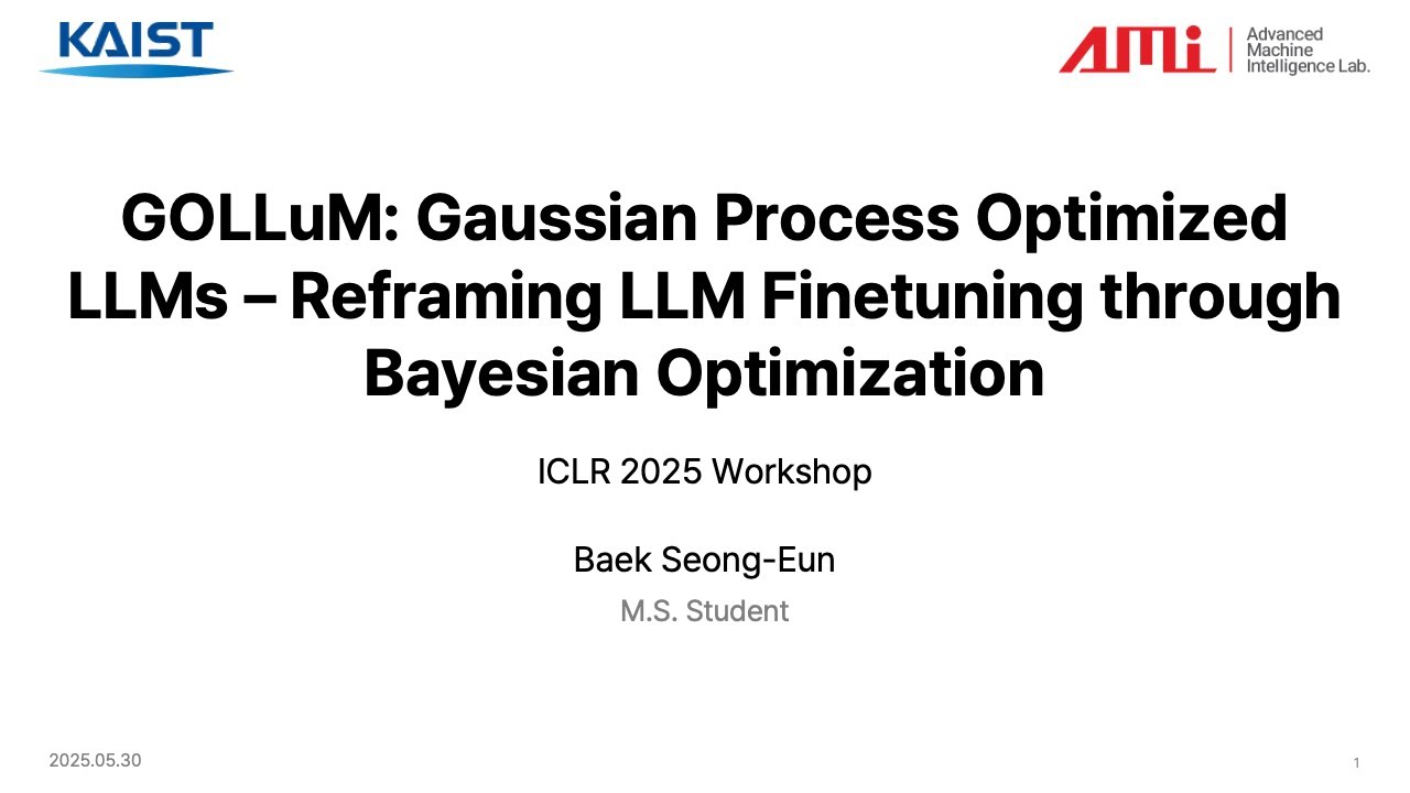 GOLLuM: Gaussian Process Optimized LLMs through Bayesian Optimization ...