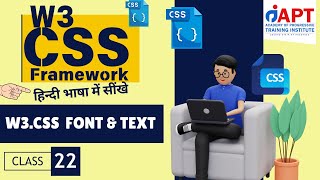 Use of Fonts & Text in W3.CSS Frameworks