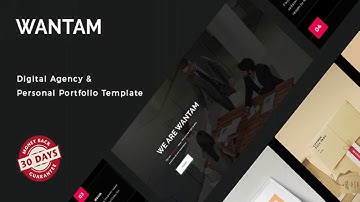 Wantam - Digital Agency & Personal Portfolio Template | Themeforest Website Templates and Themes