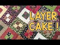 Free four patch squared  layer cake quilt pattern