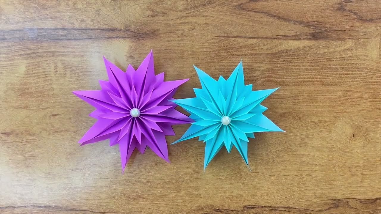 DIY 3D Paper Snowflake Craft for Christmas | How to Make 3D Paper Snowflake NewYear Decoration Ideas