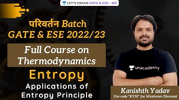 Application of Entropy Principle | Entropy | #Thermodynamics | परिवर्तन Batch GATE 2022/23
