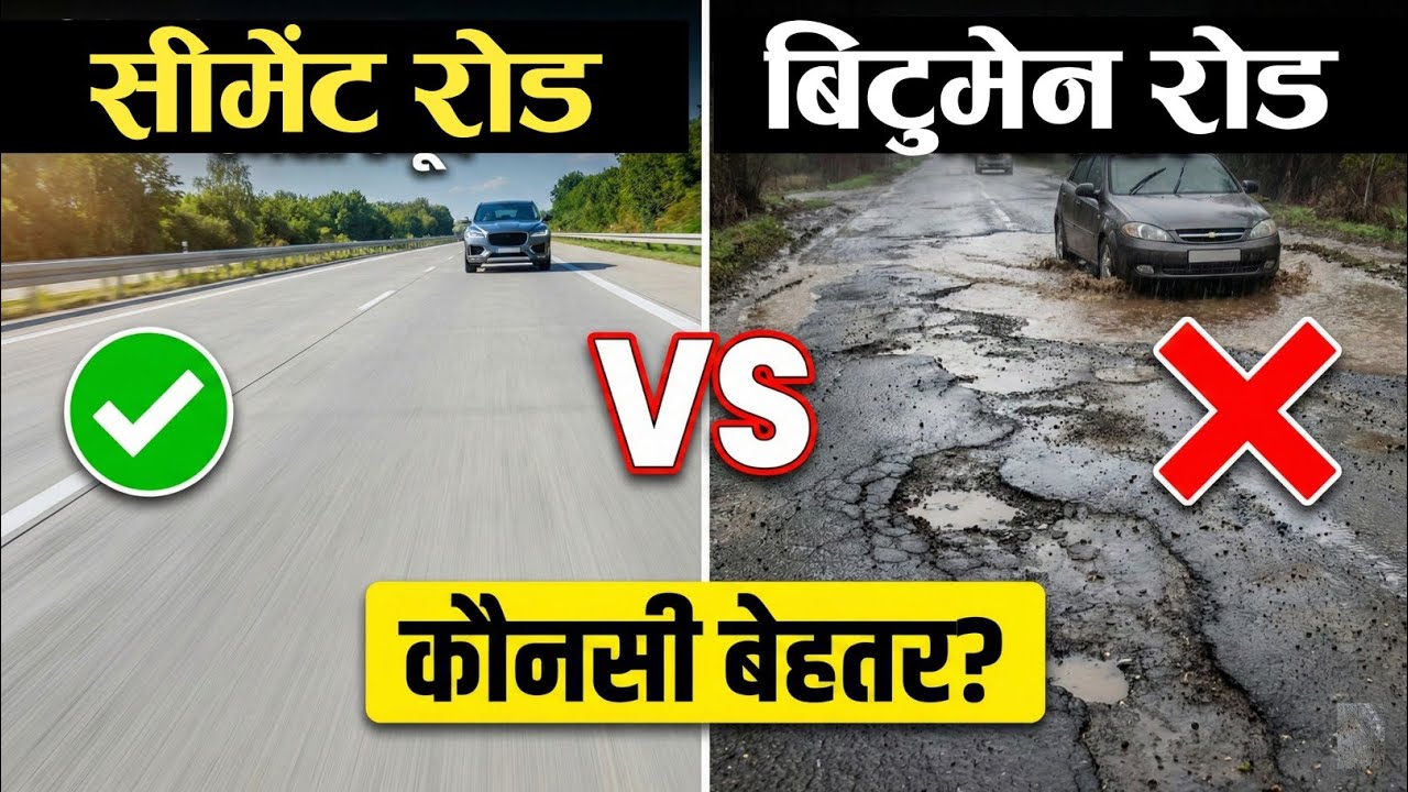 Rod Vs Rode सीमेंट रोड और बिटुमेन रोड — कौन सा बेहतर है? Concrete Rode Vs Asphalt ...