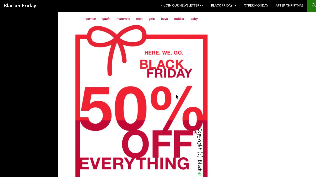 gap black friday 2018