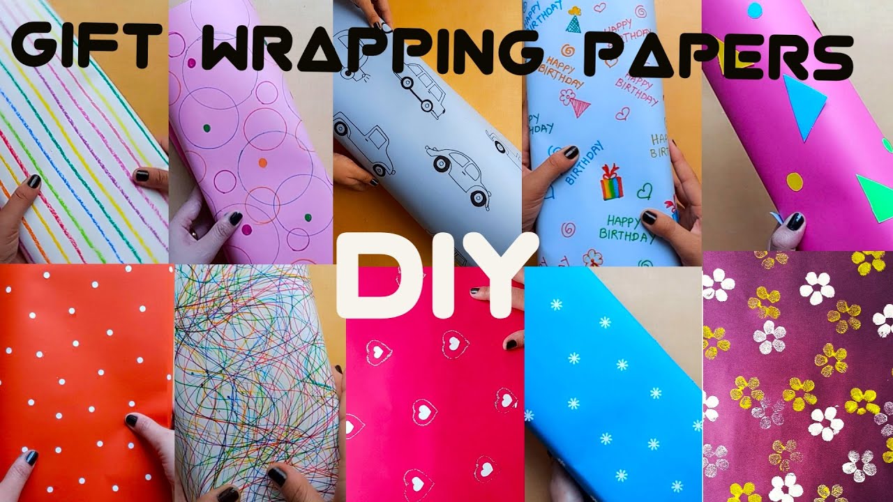 Homemade Gift Wrapping Papers  Make your own gift wrap papers