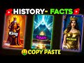 I found a new copy paste way to make history facts short 