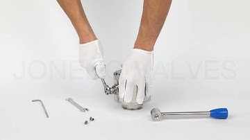 Assembly Sequence of stainless Steel sanitary manual TC non-retention ball valve from Joneng
