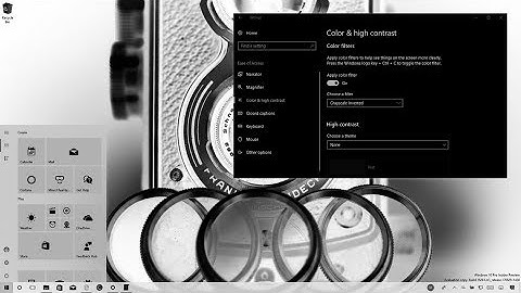 How to enable color filters in the Windows 10 Fall Creators Update