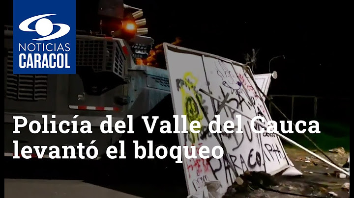 Policía del Valle del Cauca levantó el bloqueo de la vía que de Monteclaro conduce a Palmira