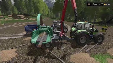 Farming Simulator 17 Timelapse #2 | Logging on Emerald valley