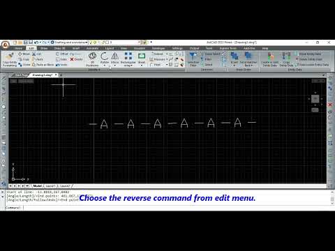 What is the use of reverse command in ActCAD