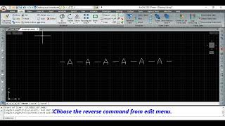 What is the use of reverse command in ActCAD