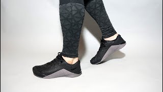 nike metcon 5 black and grey