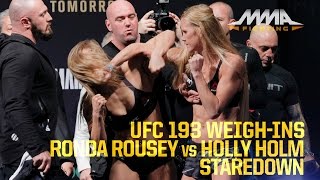 UFC 193 WeighIns: Ronda Rousey vs. Holly Holm
