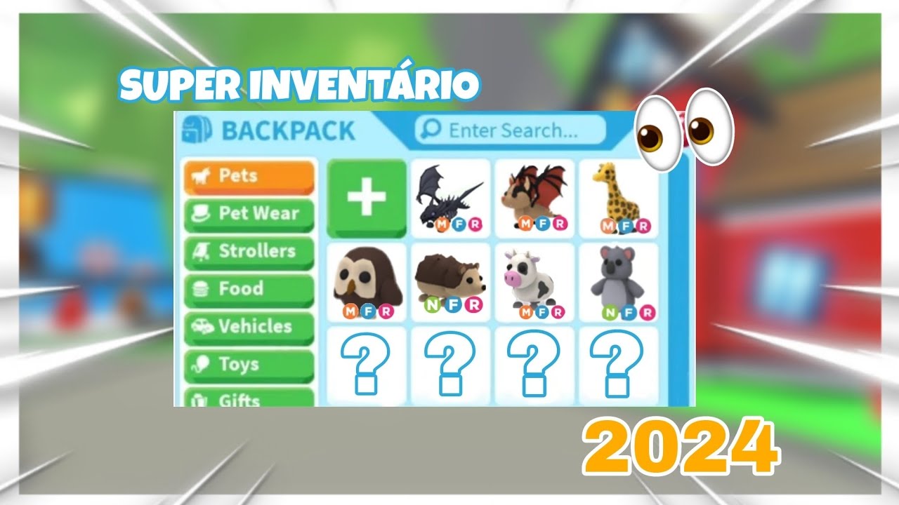 😱 MOSTREI TUDO DO MEU SUPER INVENTÁRIO (Adopt me!) - YouTube