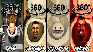 Skibidi toilet RTX vs ORIGINAL vs Otamatone vs Phonk 360 VR