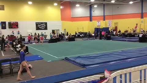Gabriella Donnelly Floor Pass- roundoff back handspring 1 1/2 twist punch front pike